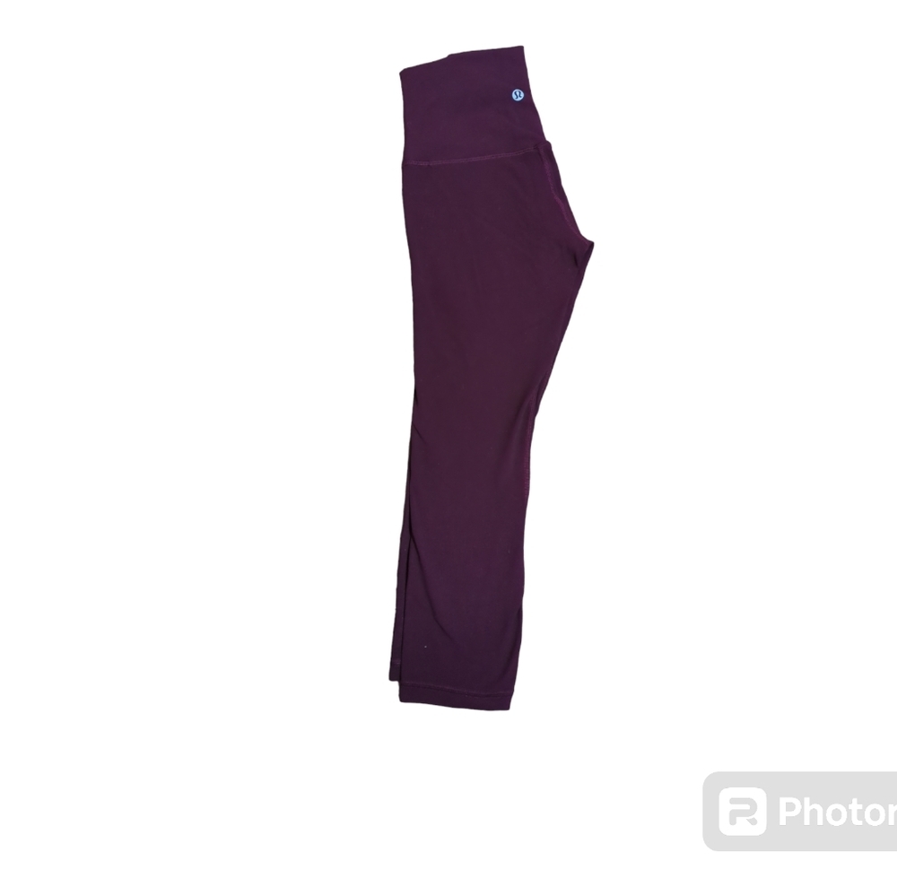 Lululemon Capri leggings yoga.size 2 color Red Wine - Picture 7 of 7